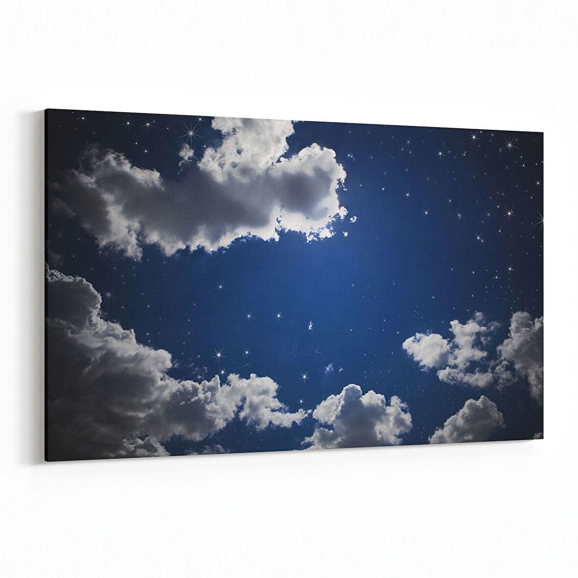 Olla 14834Y Gece Gökyüzü Görseli Yatay Kanvas Tablo (Ölçü: 90X60)