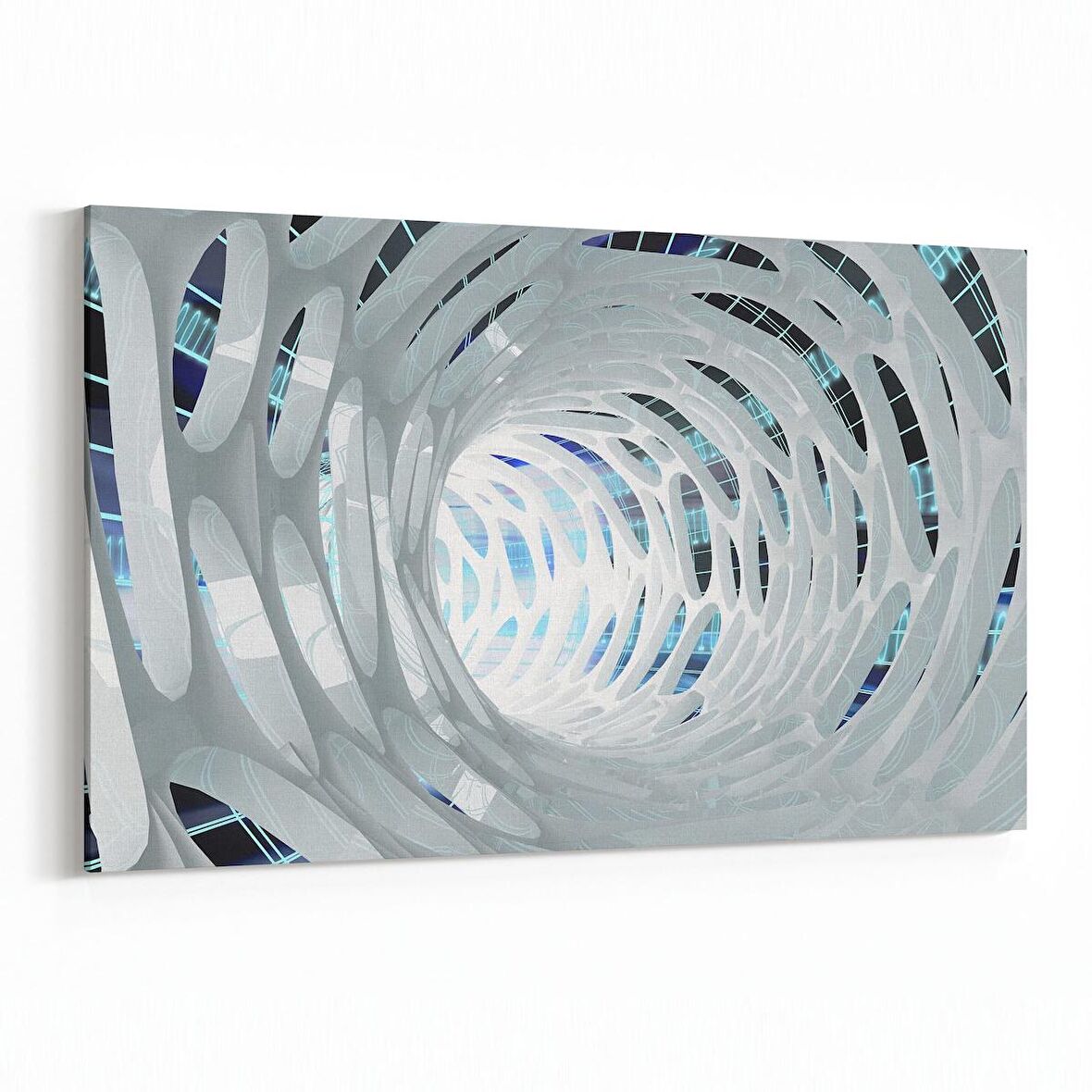 Olla 10235Y Abstract Girdap Görsel Yatay Kanvas Tablo (Ölçü: 150X100)