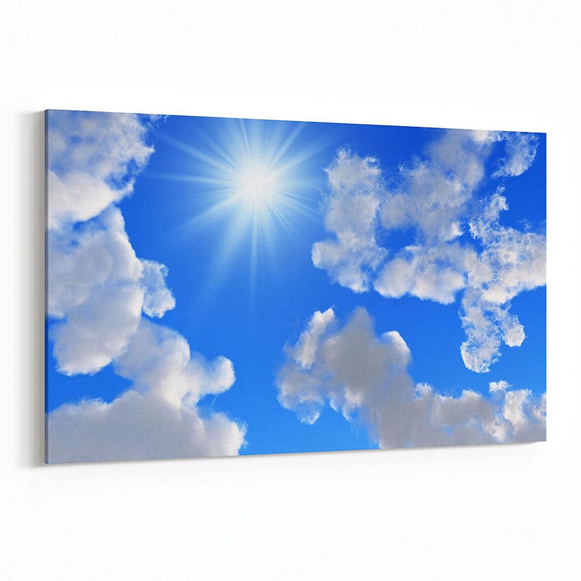 Olla 15543Y Gökyüzü Bulut Görseli  Yatay Kanvas Tablo (Ölçü: 120X80)