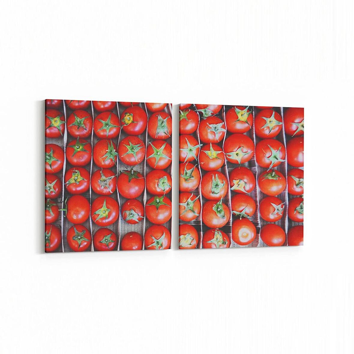 Olla 15261K2Y Gıda Görseli Kare 2'li Yatay Kanvas Tablo (Ölçü: 65X30)