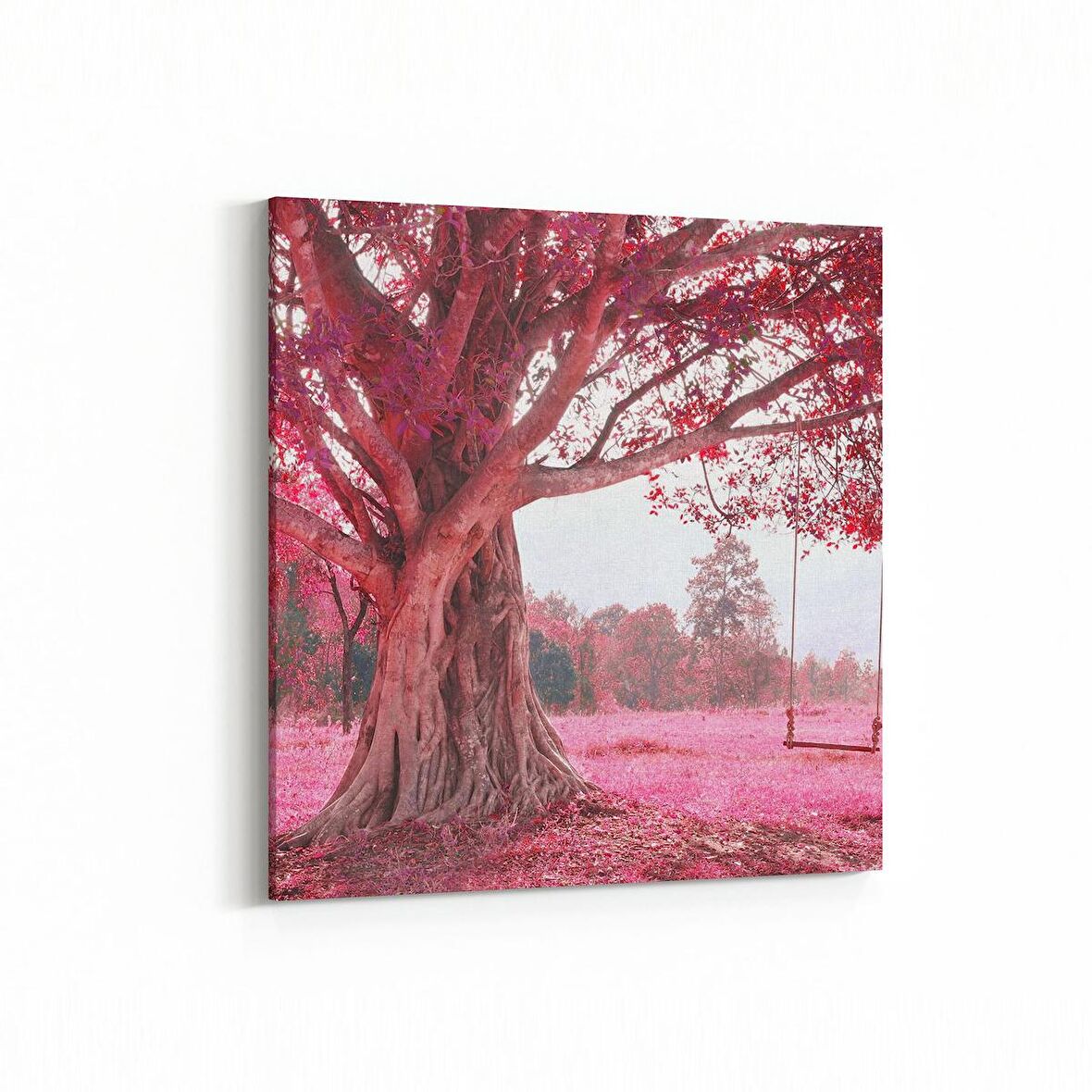 Olla 13358K Doğa / Manzara Görseli Kare Kanvas Tablo (Ölçü: 25X25)