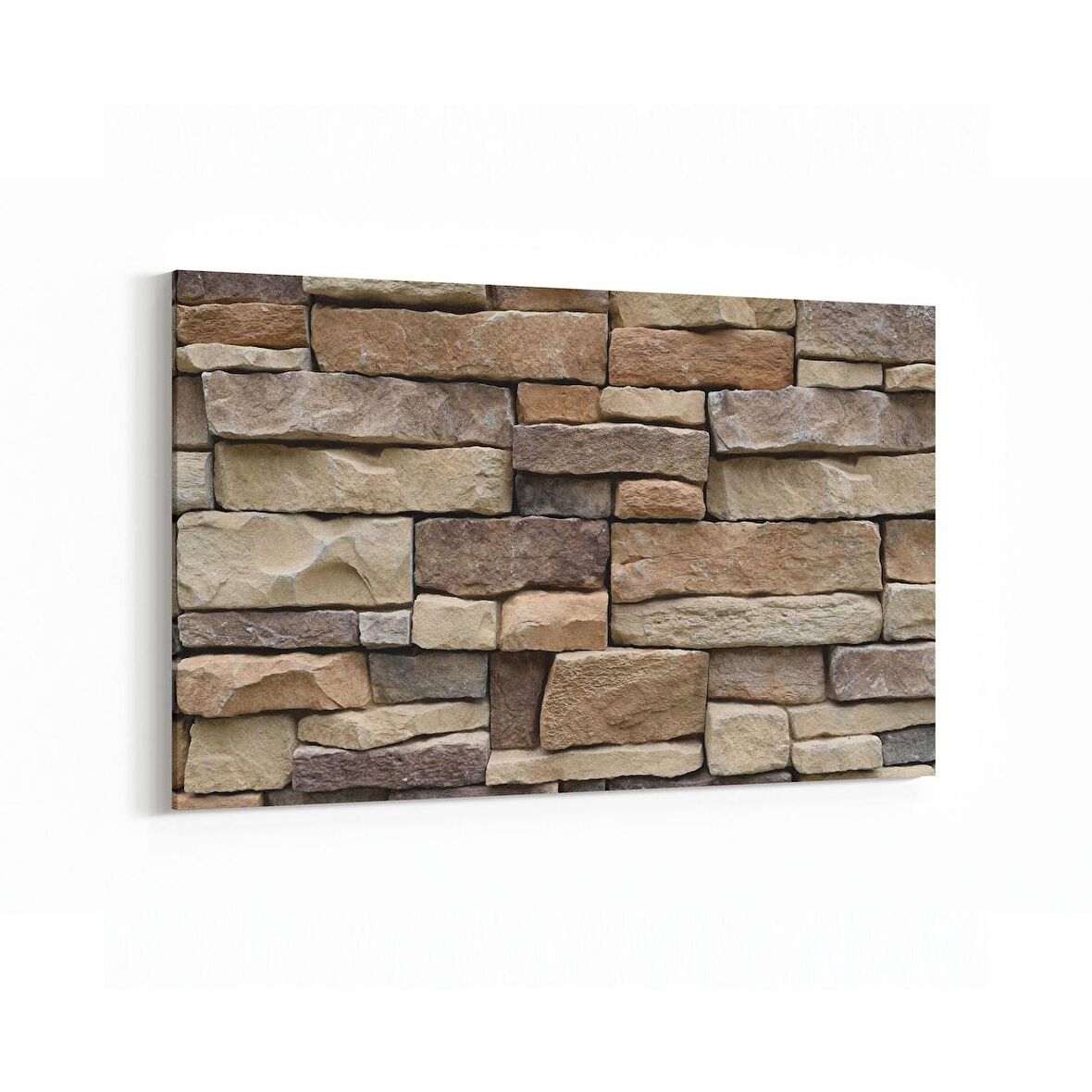 Olla 17414Y Taş / Tuğla Görseli Yatay Kanvas Tablo (Ölçü: 45X30)