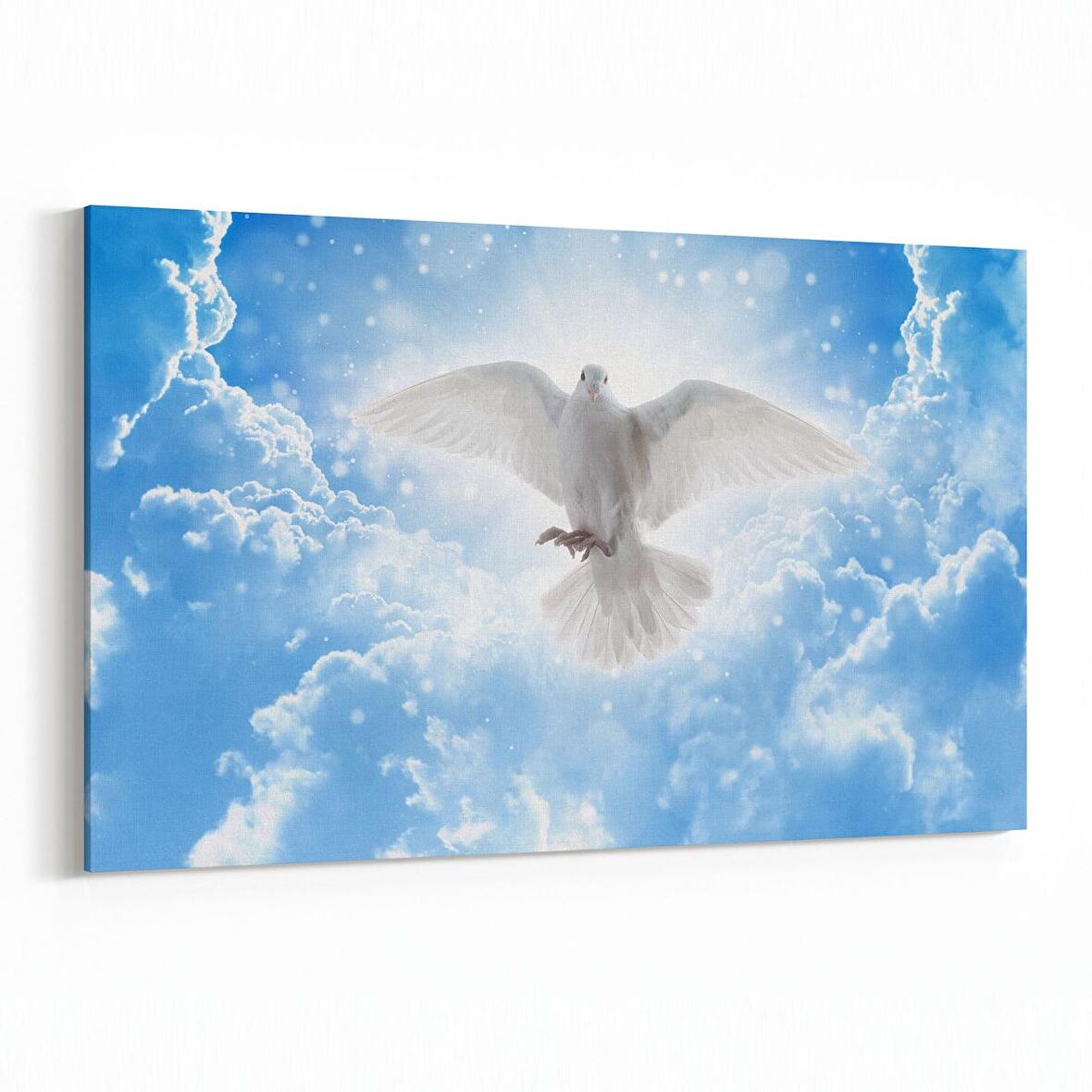 Olla 15888Y Gökyüzü Kuşlar Görseli Yatay Kanvas Tablo (Ölçü: 45X30)