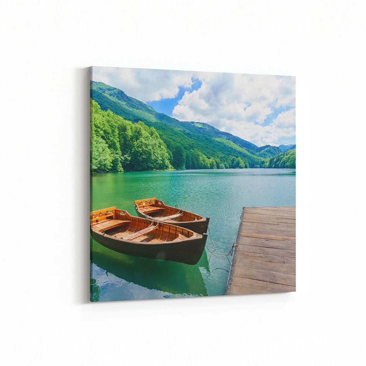 Olla 13973K Doğa / Manzara Görseli Kare Kanvas Tablo (Ölçü: 30X30)