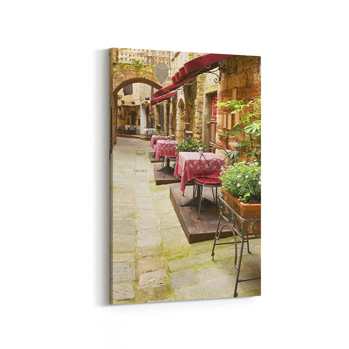 Olla 18351D Yapı Görseli Dikey Kanvas Tablo (Ölçü: 100X150)