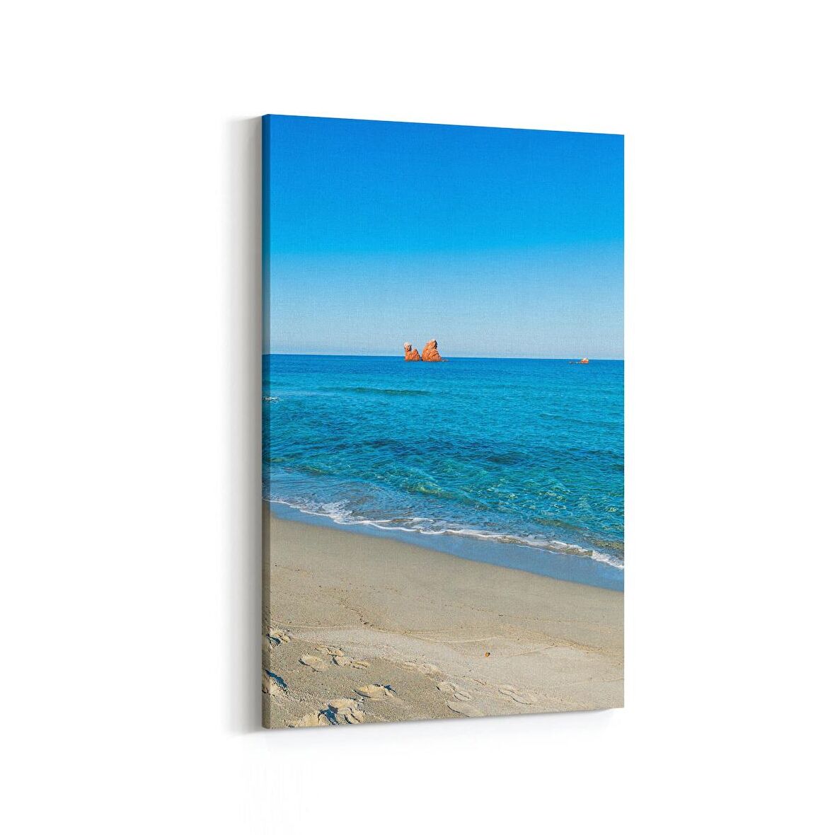 Olla 16564D Kumsal / Sahil Görseli Dikey Kanvas Tablo (Ölçü: 60X90)