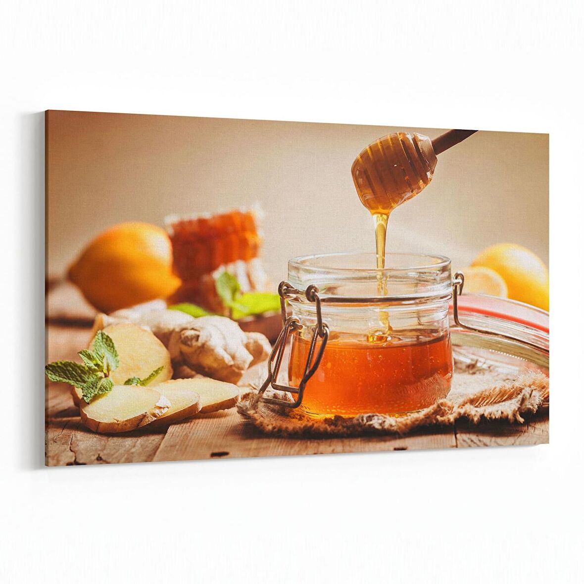 Olla 15223Y Gıda Görseli Yatay Kanvas Tablo (Ölçü: 120X80)