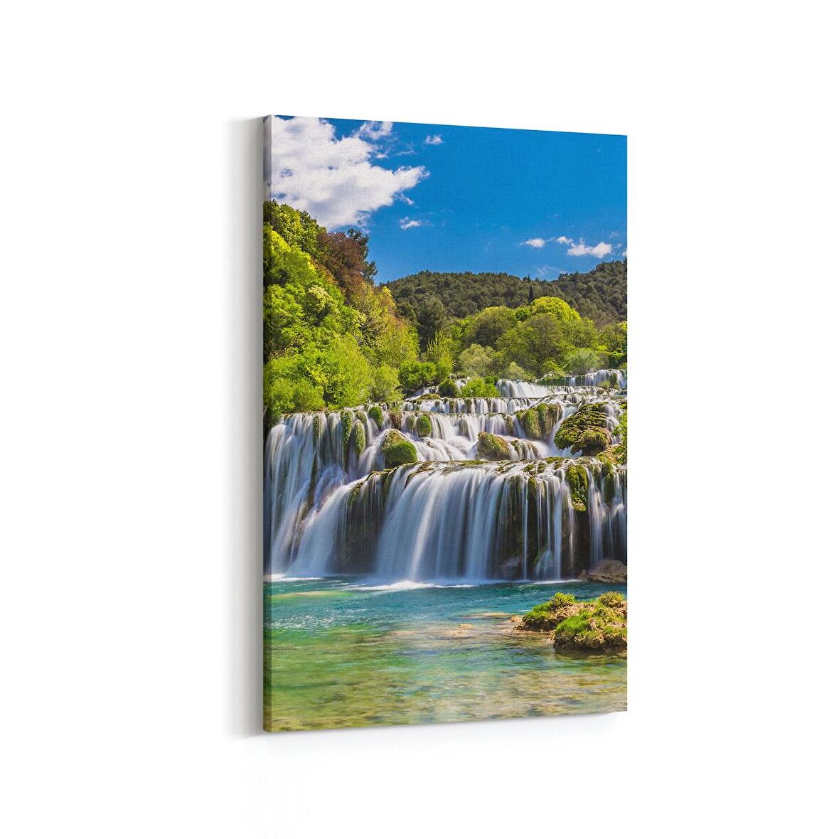 Olla 13993D Doğa / Manzara Görseli Dikey Kanvas Tablo (Ölçü: 60X90)