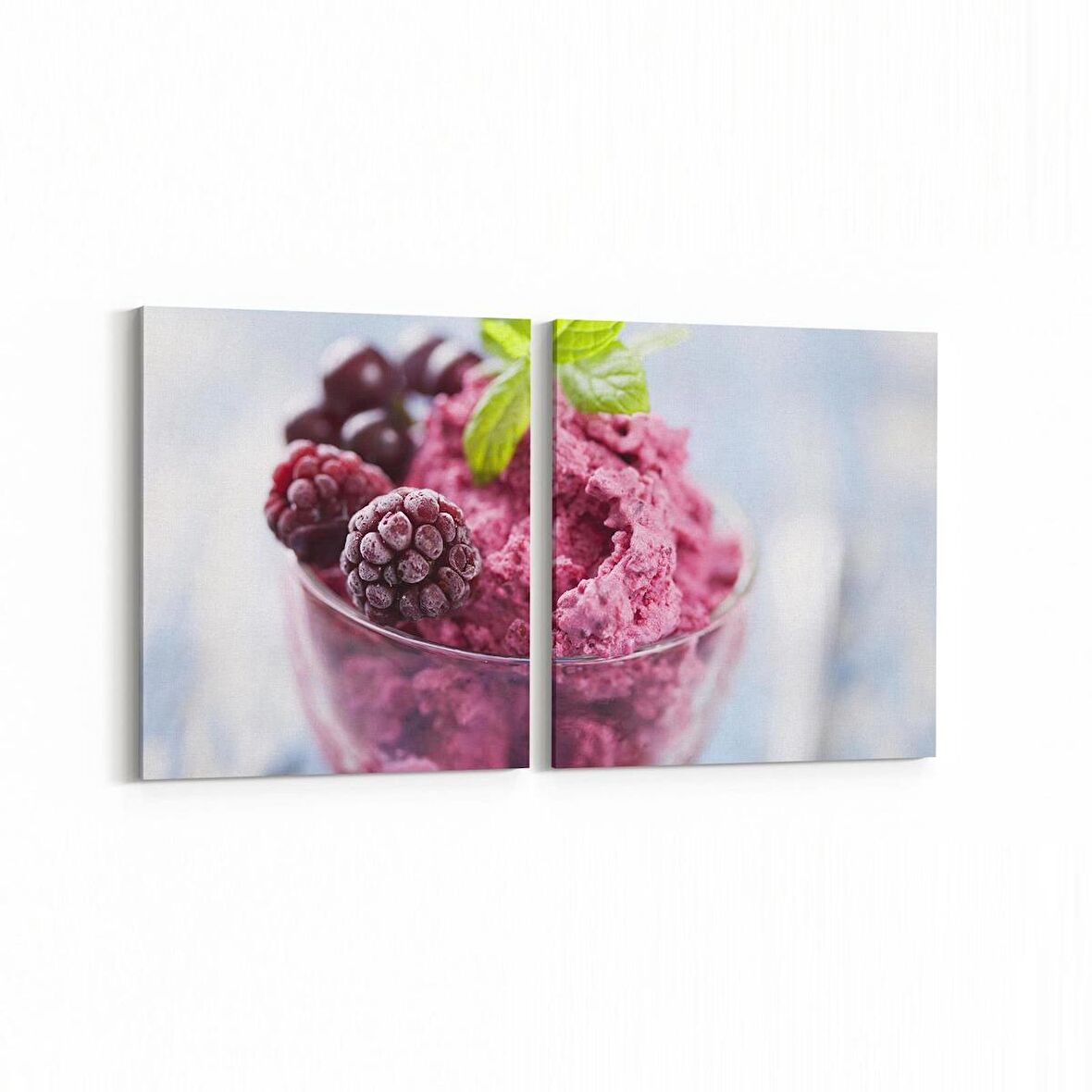 Olla 15295K2Y Gıda Görseli Kare 2'li Yatay Kanvas Tablo (Ölçü: 145X70)