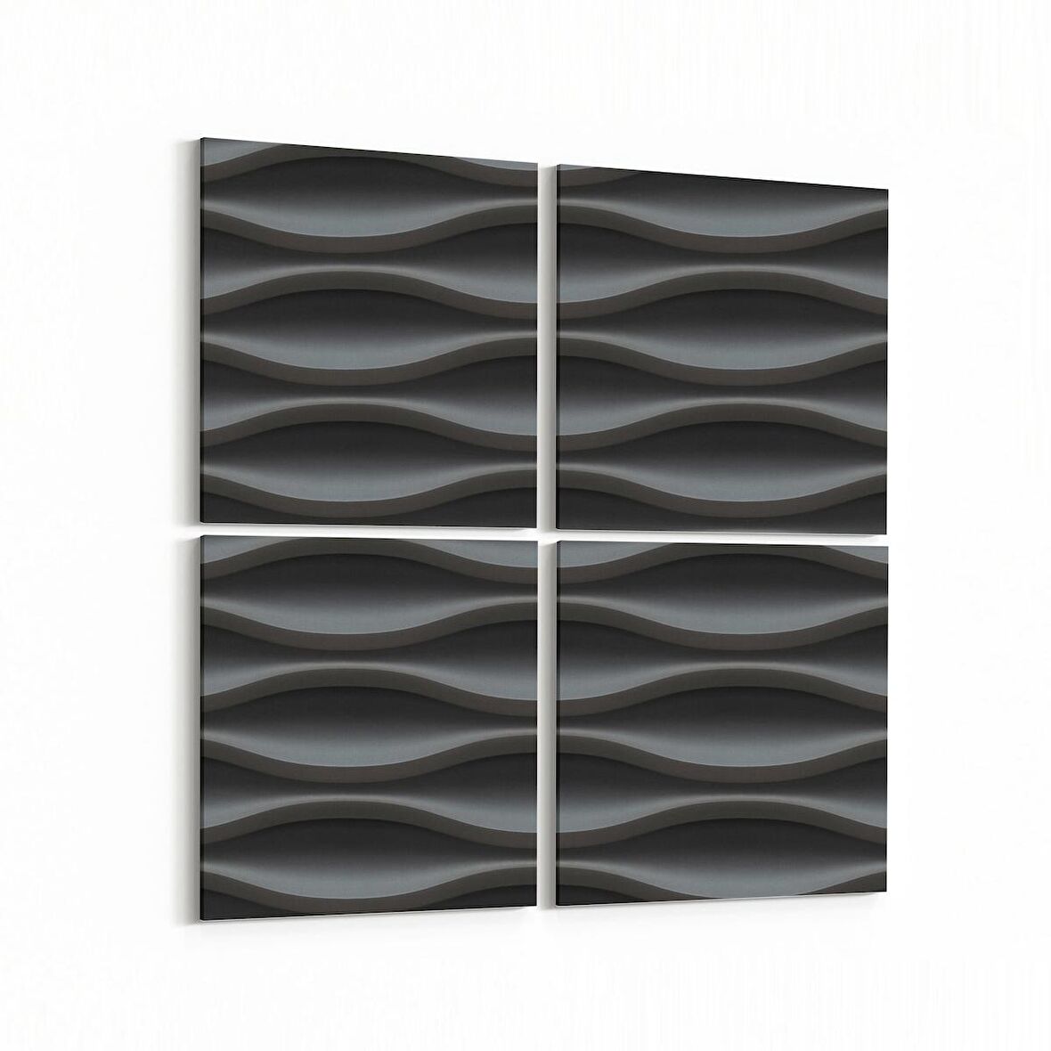 Olla 14921K4 Geometrik Desen Görseli Kare 4'lü Kanvas Tablo (Ölçü: 145X145)