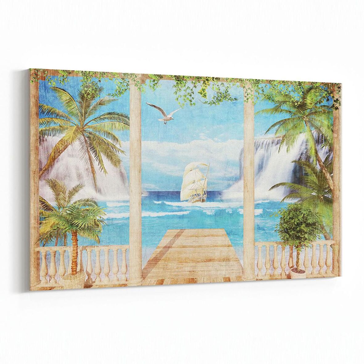 Olla 13904Y Doğa / Manzara Görseli Yatay Kanvas Tablo (Ölçü: 45X30)