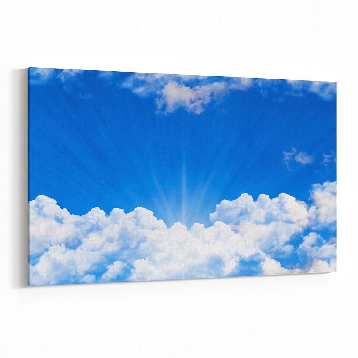Olla 15382Y Gökyüzü Bulut Görseli  Yatay Kanvas Tablo (Ölçü: 90X60)