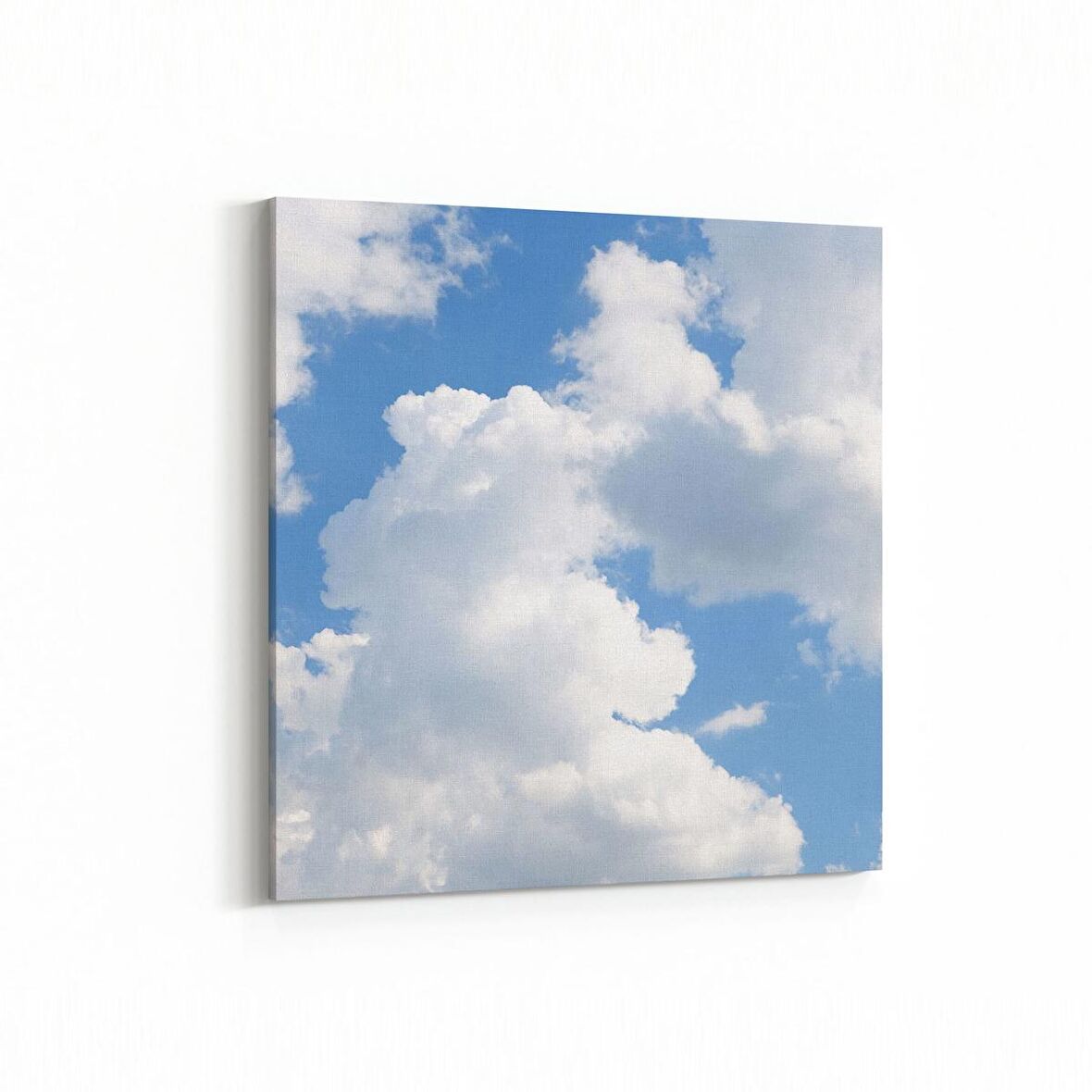 Olla 15794K Gökyüzü Bulut Görseli  Kare Kanvas Tablo (Ölçü: 25X25)