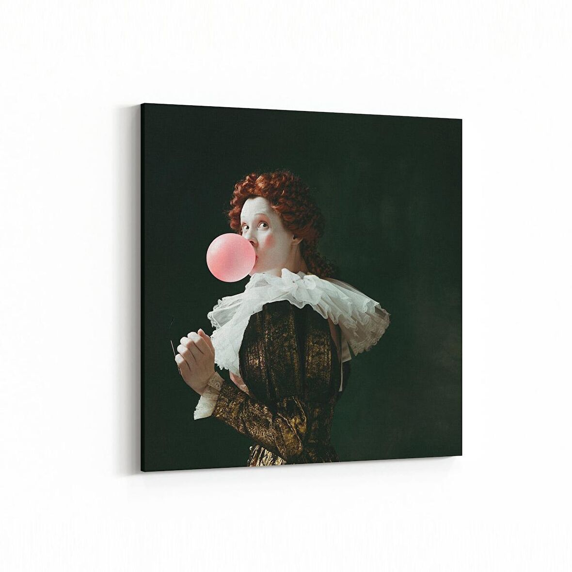 Olla 16802K Model / Manken Görseli Kare Kanvas Tablo (Ölçü: 60X60)