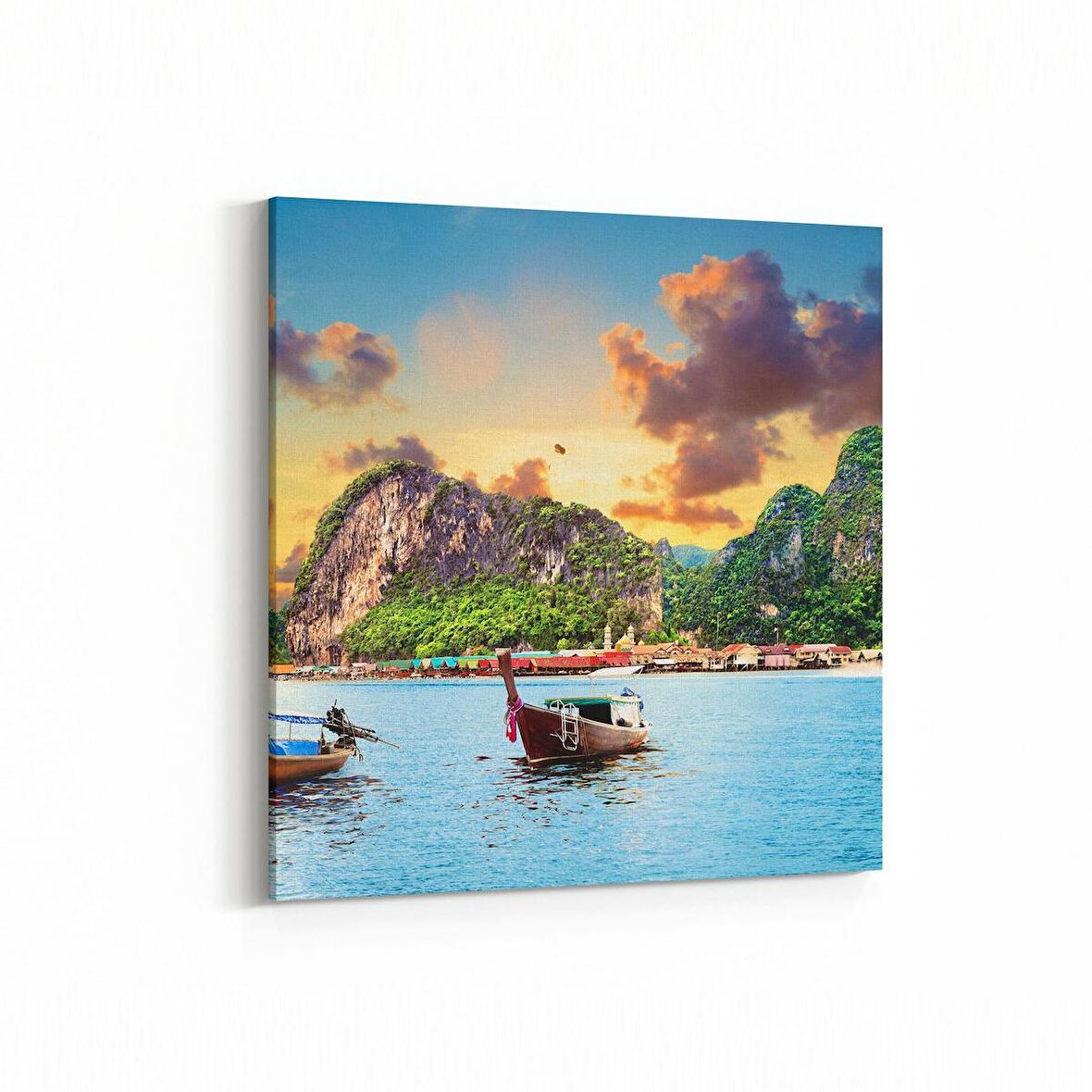 Olla 13251K Doğa / Manzara Görseli Kare Kanvas Tablo (Ölçü: 25X25)