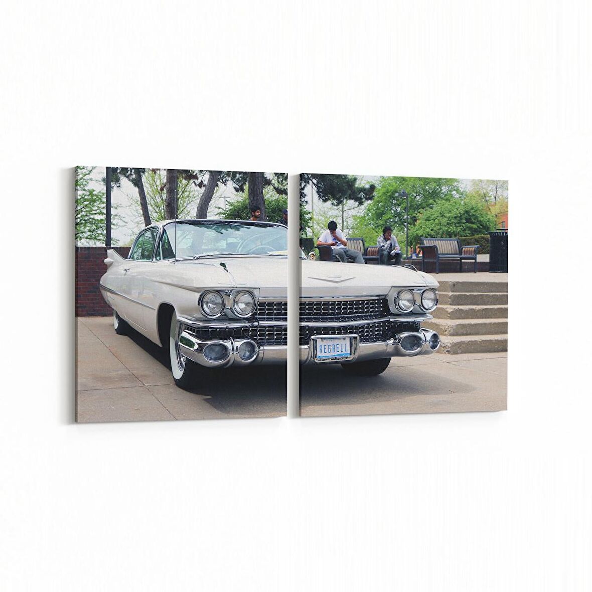 Olla 12394K2Y Araç Görseli Kare 2'li Yatay Kanvas Tablo (Ölçü: 125X60)