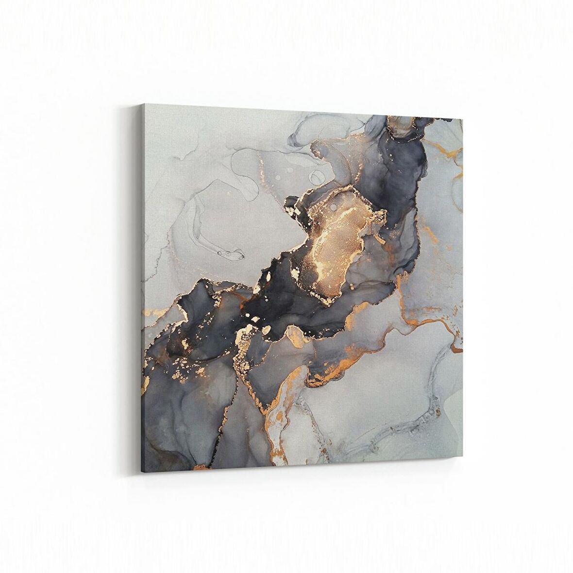 Olla 16679K Mermer Desen Görsel Kare Kanvas Tablo (Ölçü: 25X25)