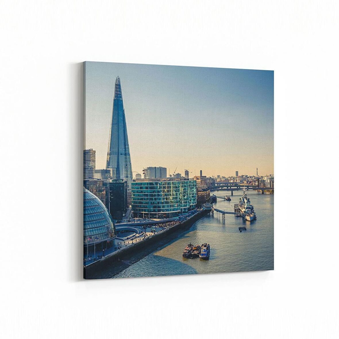 Olla 18327K4 Yapı Görseli Kare 4'lü Kanvas Tablo (Ölçü: 105X105)