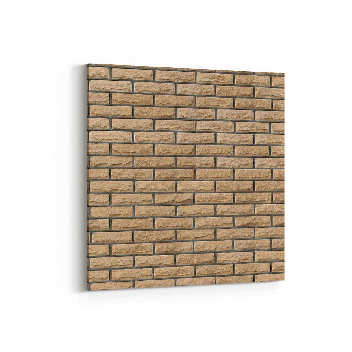 Olla 17362K Taş / Tuğla Görseli Kare Kanvas Tablo (Ölçü: 30X30)