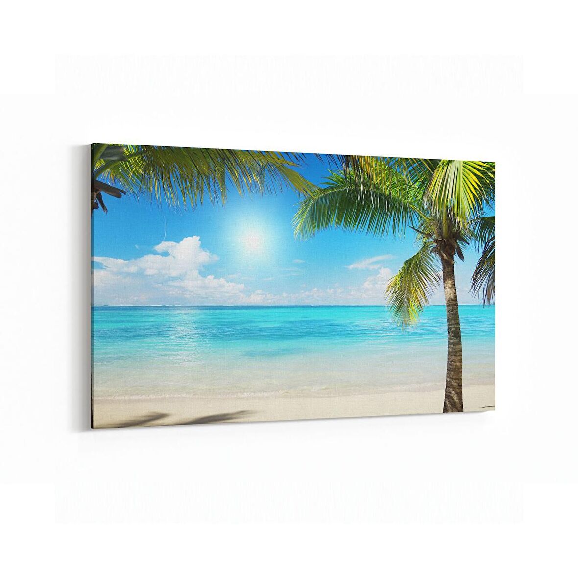 Olla 16515Y Kumsal / Sahil Görseli Yatay Kanvas Tablo (Ölçü: 70X50)