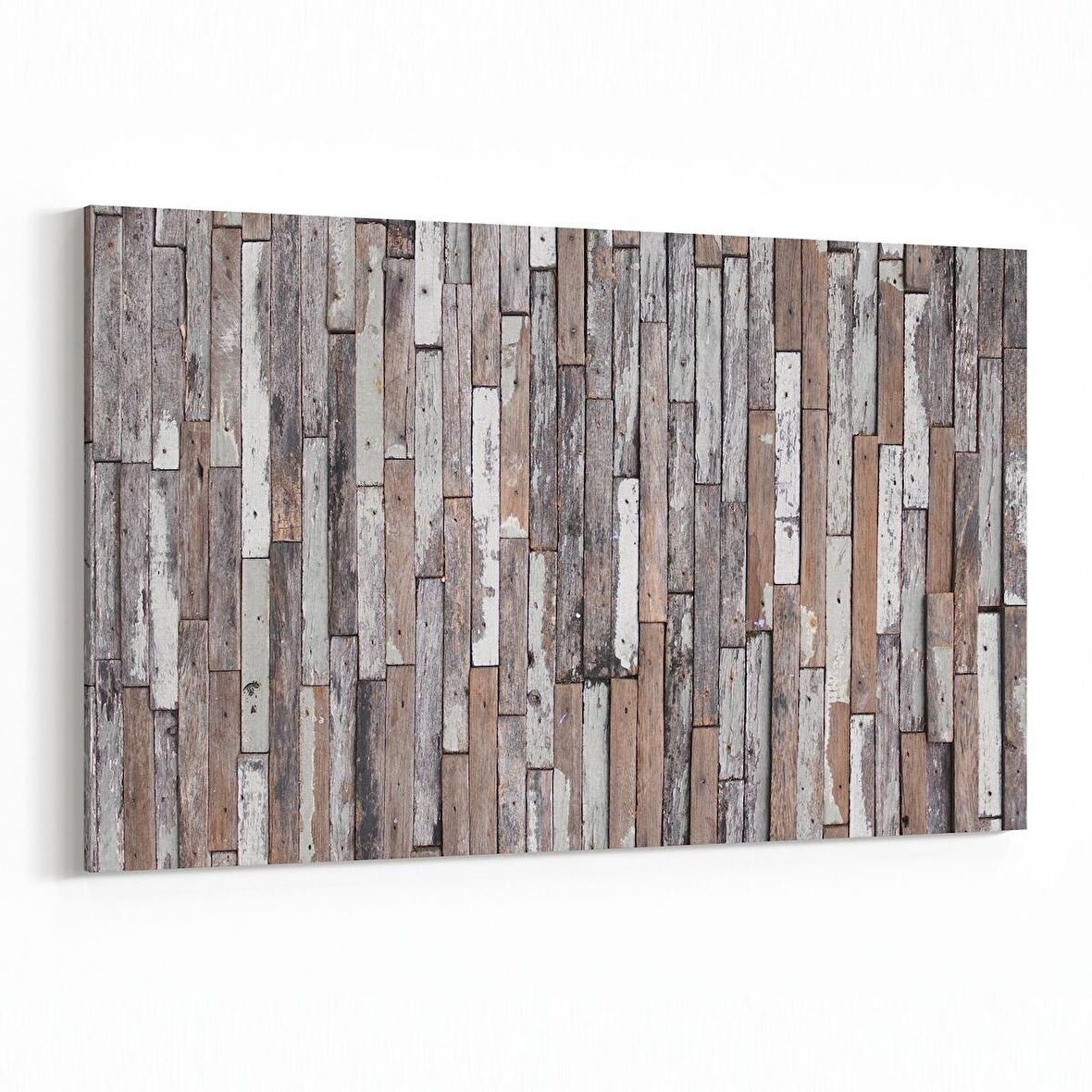 Olla 11981Y Ahşap Desen Görseli Yatay Kanvas Tablo (Ölçü: 30X20)