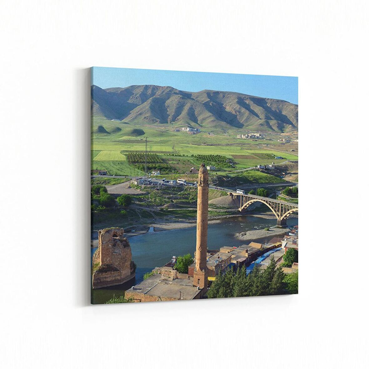 Olla 18798K Yapı Görseli Kare Kanvas Tablo (Ölçü: 60X60)