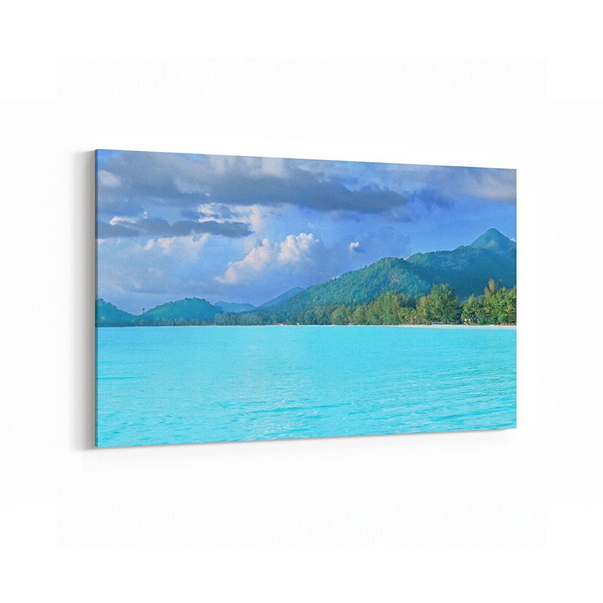 Olla 16538Y Kumsal / Sahil Görseli Yatay Kanvas Tablo (Ölçü: 30X20)