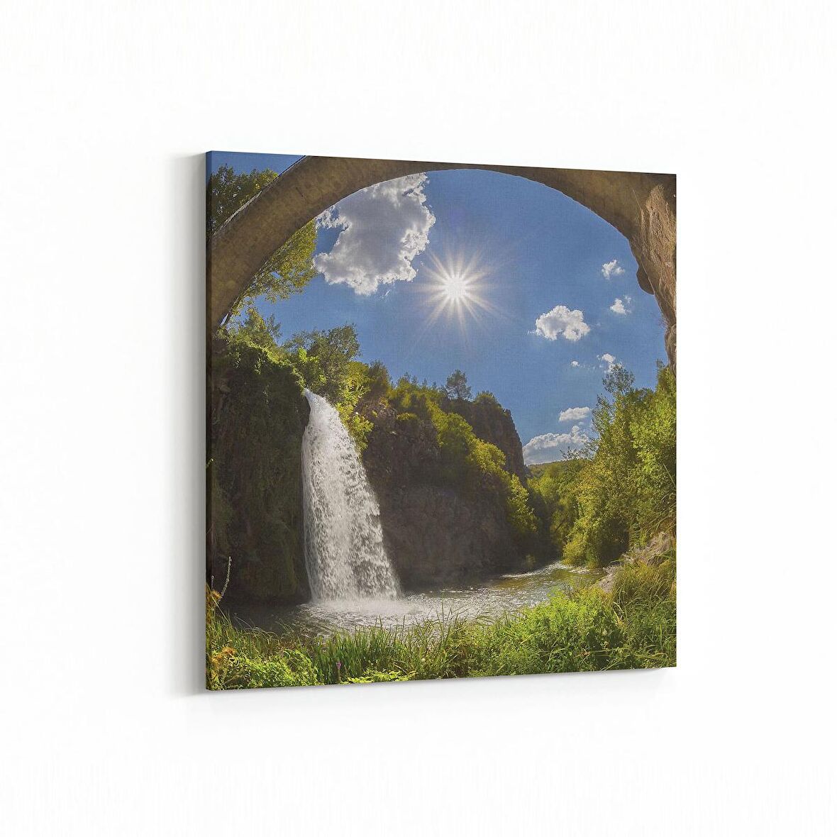 Olla 14175K Doğa / Manzara Görseli Kare Kanvas Tablo (Ölçü: 60X60)