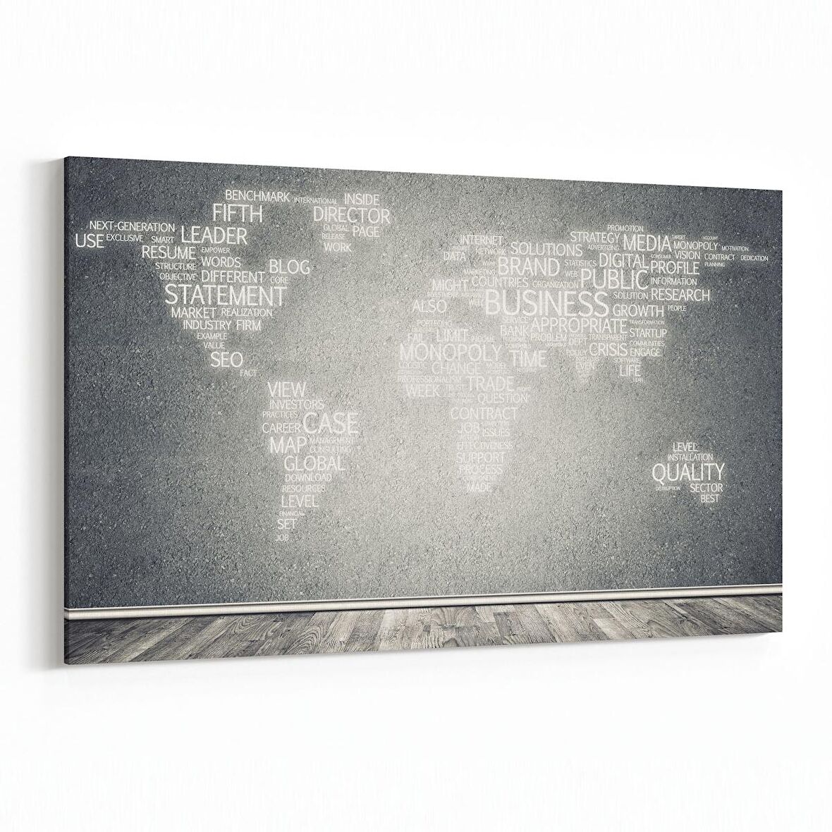 Olla 16217Y Harita Görseli Yatay Kanvas Tablo (Ölçü: 150X100)