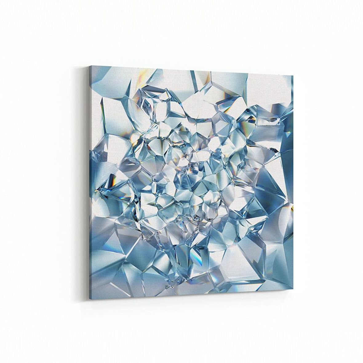 Olla 10083K Abstract Görsel Kare Kanvas Tablo (Ölçü: 25X25)