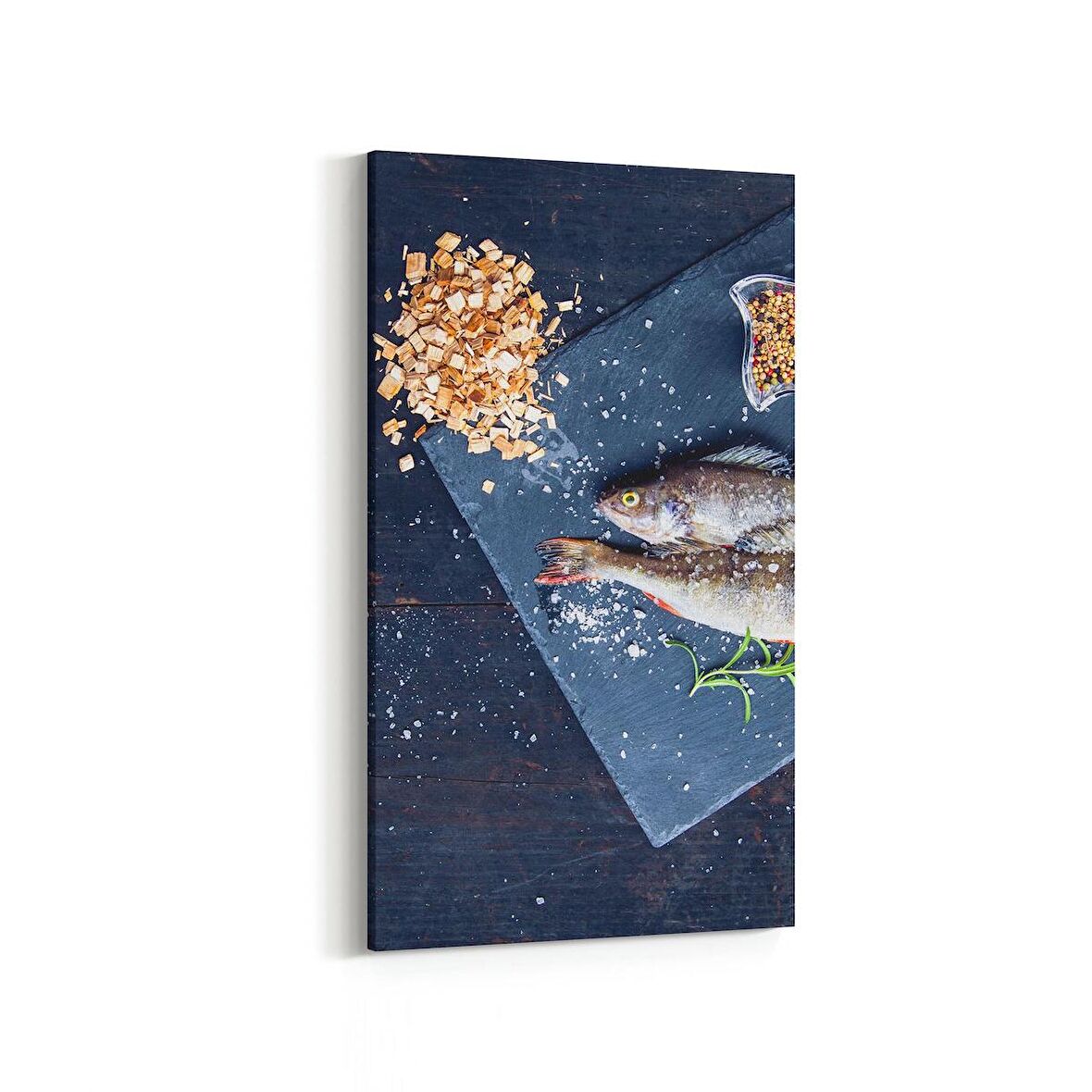 Olla 14988DD Gıda Görseli Dikey Dar Kanvas Tablo (Ölçü: 40X80)