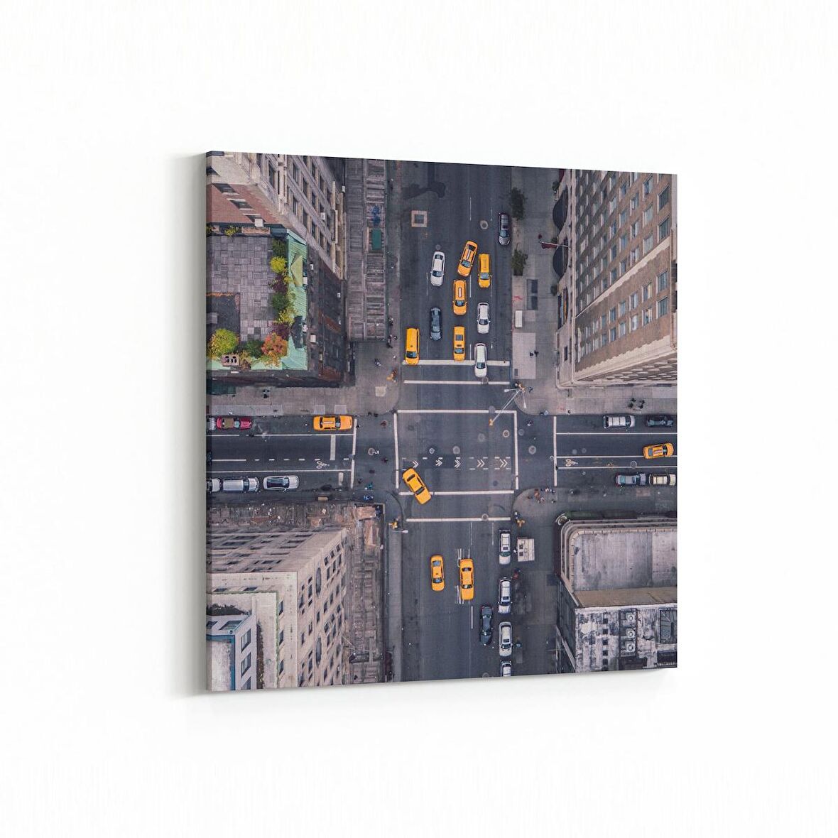 Olla 18511K Yapı Görseli Kare Kanvas Tablo (Ölçü: 25X25)