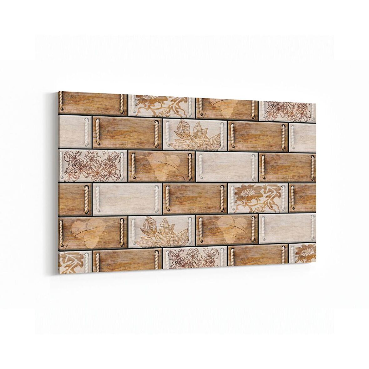 Olla 17466Y Taş / Tuğla Görseli Yatay Kanvas Tablo (Ölçü: 90X60)