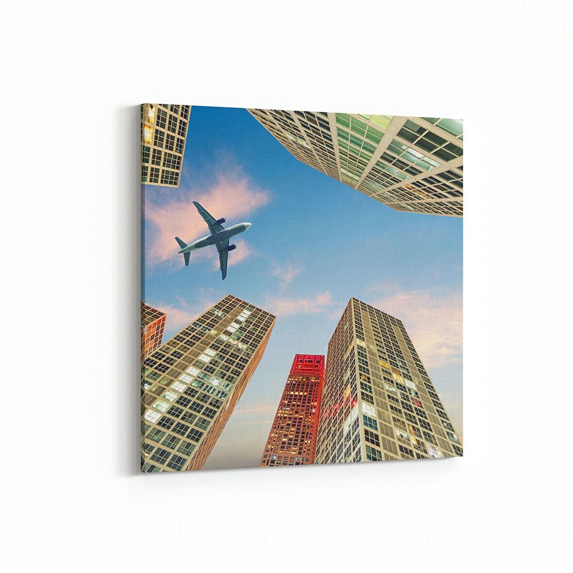 Olla 18496K Yapı Görseli Kare Kanvas Tablo (Ölçü: 60X60)