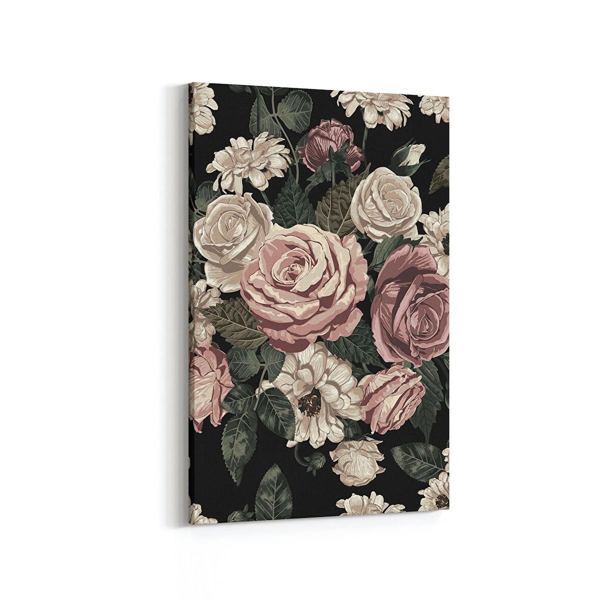 Olla 11771D Çiçek Görseli Dikey Kanvas Tablo (Ölçü: 100X150)
