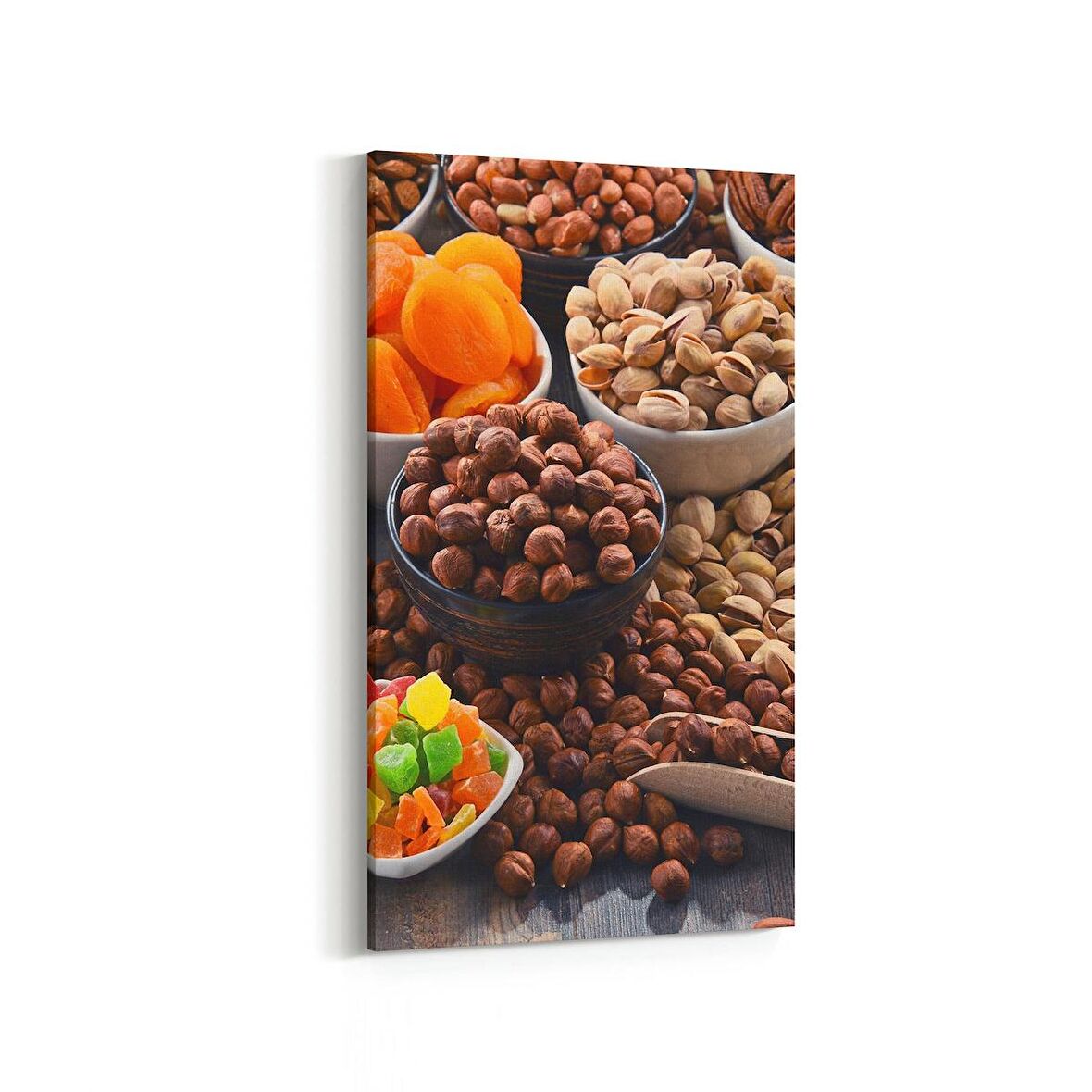 Olla 15251DD Gıda Görseli Dikey Dar Kanvas Tablo (Ölçü: 40X80)
