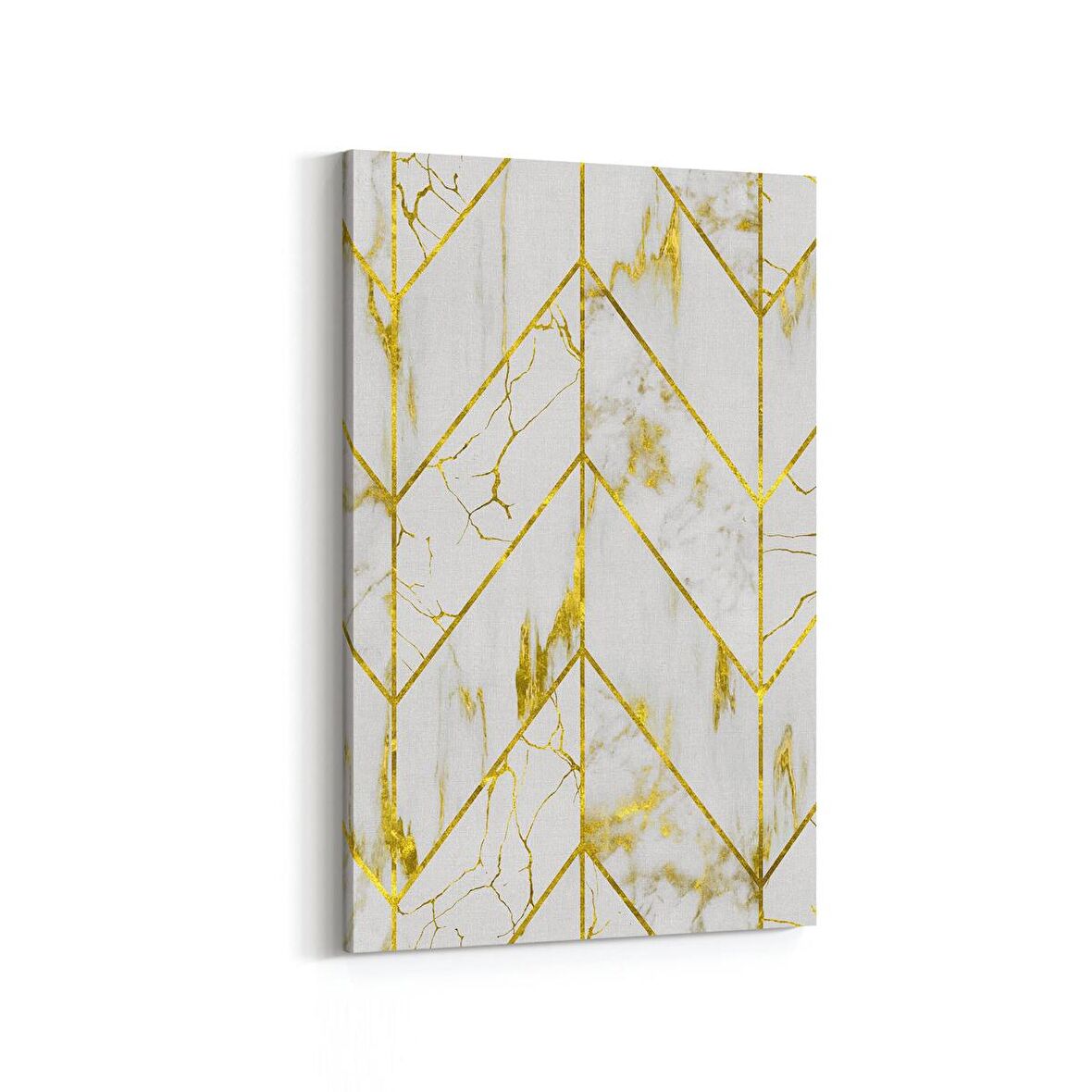 Olla 16671D Mermer Desen Görsel Dikey Kanvas Tablo (Ölçü: 60X90)