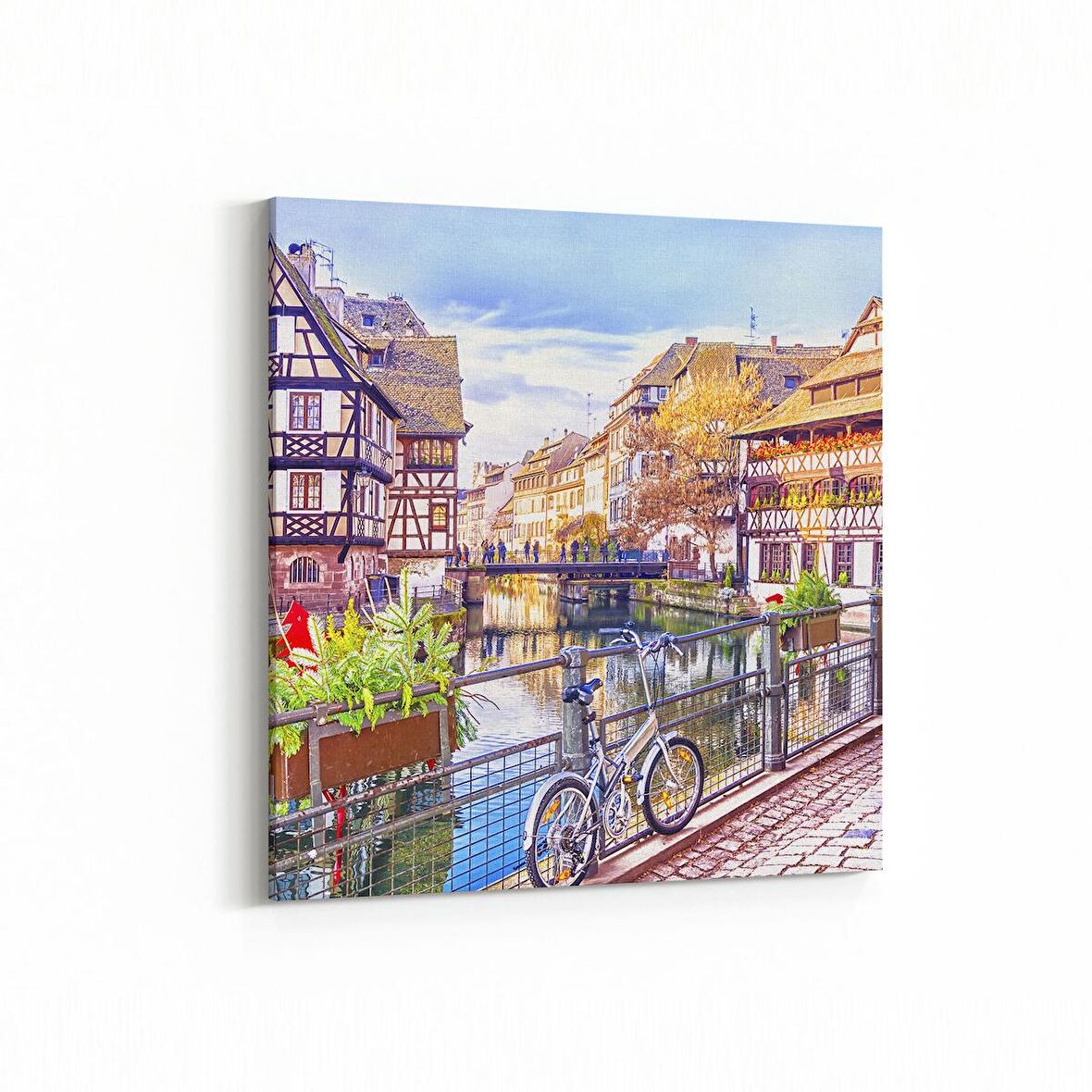 Olla 18894K Yapı Görseli Kare Kanvas Tablo (Ölçü: 30X30)