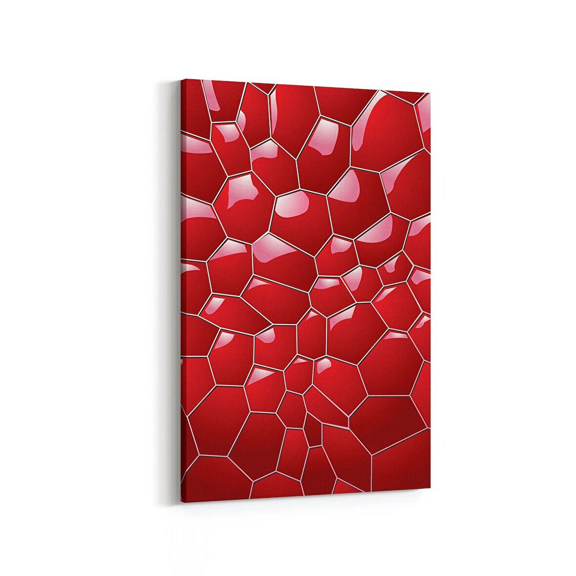 Olla 10042D Abstract 3 Boyut Görsel Dikey Kanvas Tablo (Ölçü: 40X60)