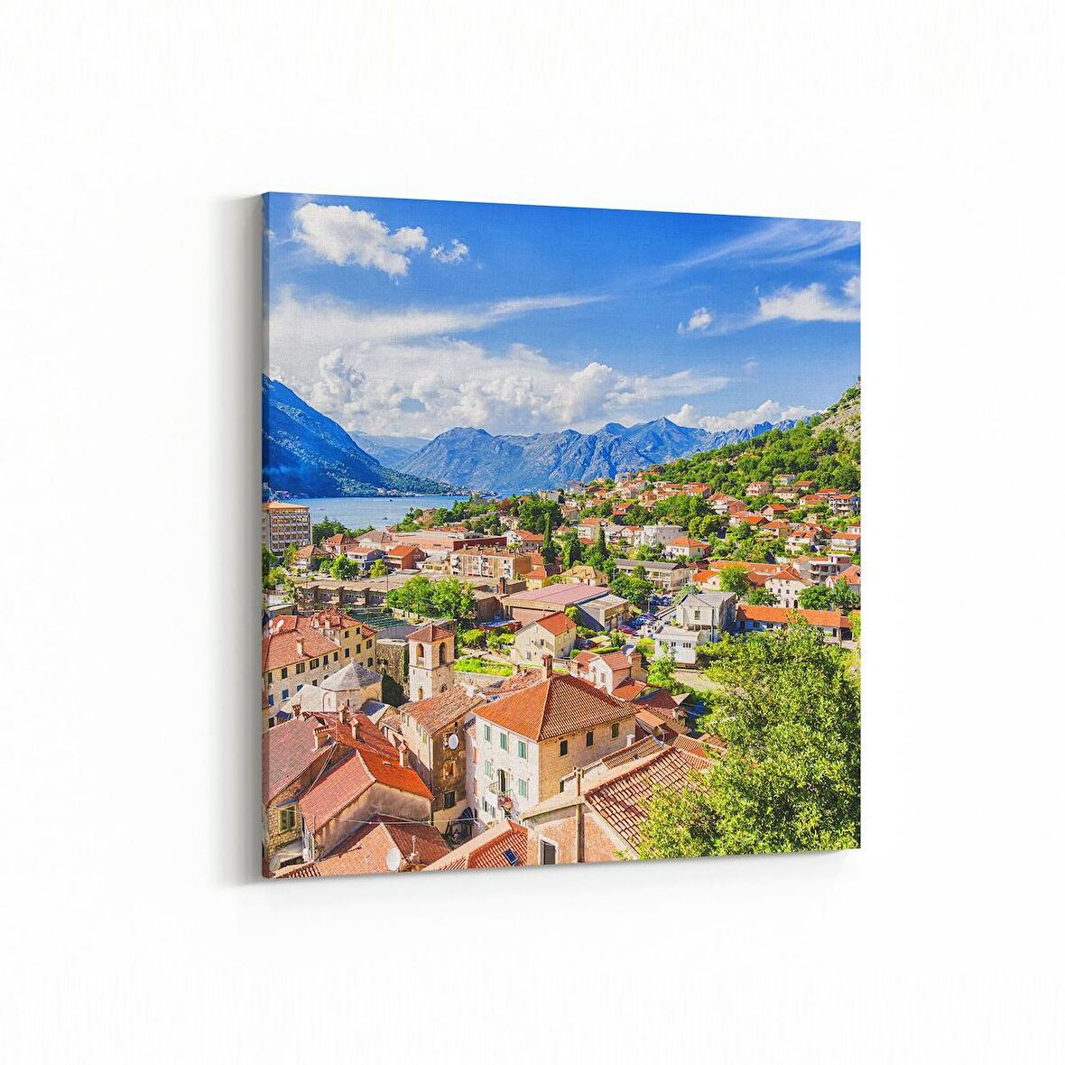 Olla 18853K4 Yapı Görseli Kare 4'lü Kanvas Tablo (Ölçü: 125X125)