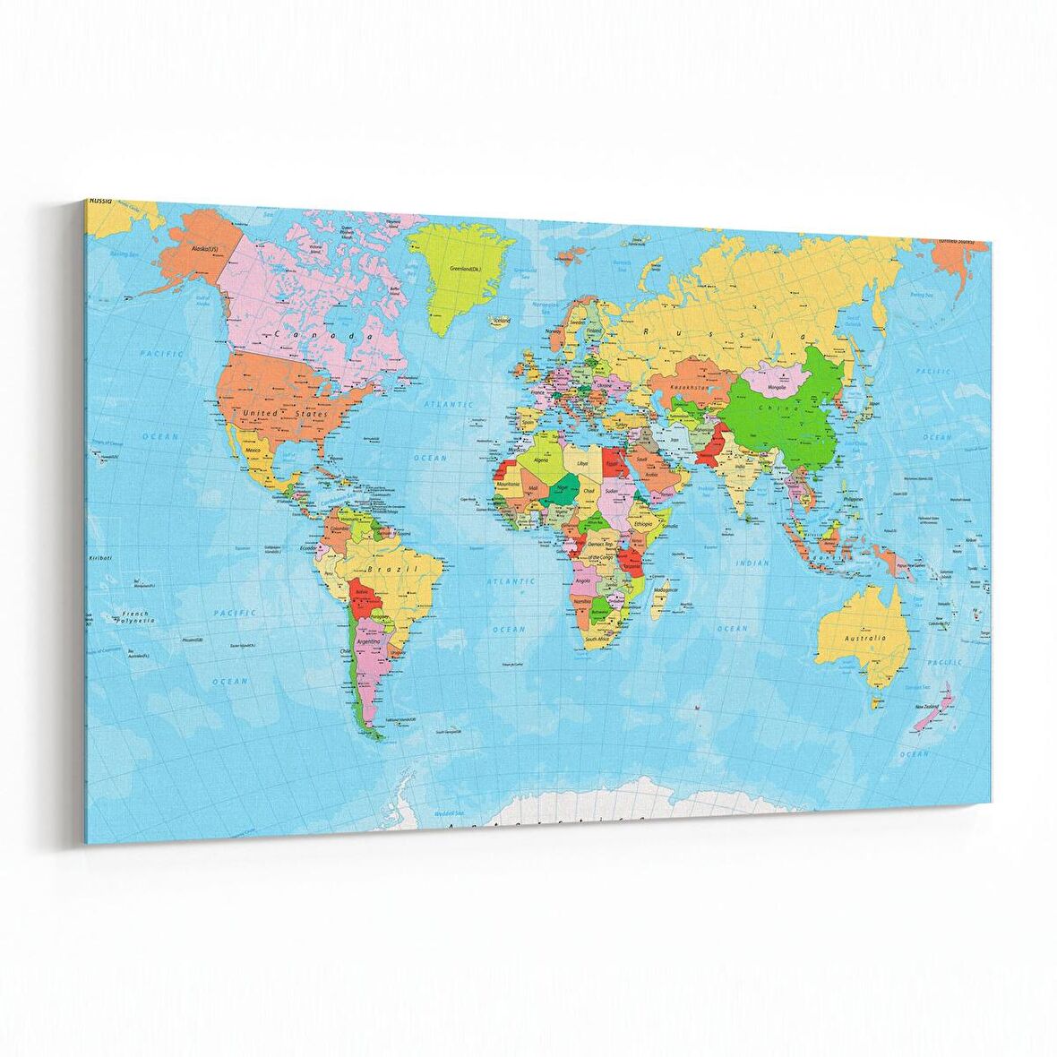 Olla 16210Y Harita Görseli Yatay Kanvas Tablo (Ölçü: 70X50)