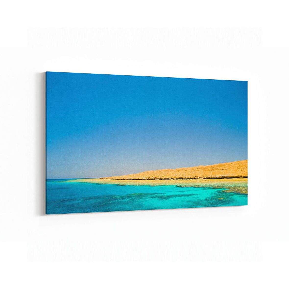 Olla 16407Y Kumsal / Sahil Görseli Yatay Kanvas Tablo (Ölçü: 150X100)