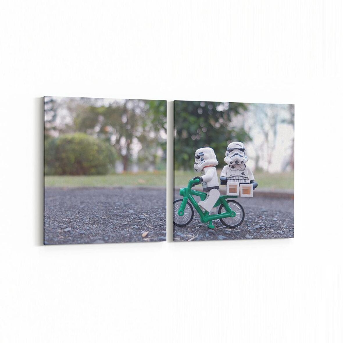 Olla 12801K2Y Çocuk Odası Görseli 2'li Yatay Kanvas Tablo (Ölçü: 125X60)