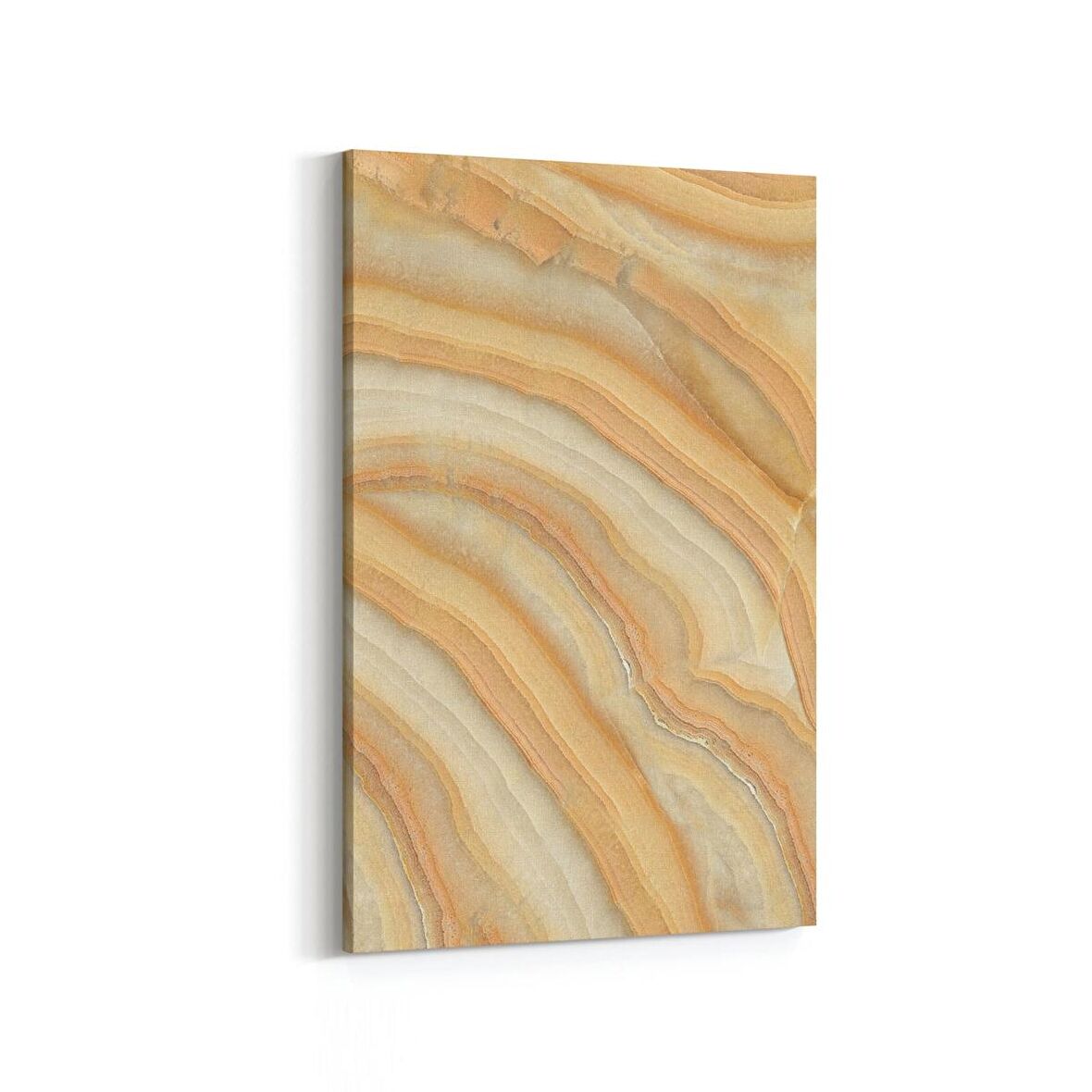 Olla 16683D Mermer Desen Görsel Dikey Kanvas Tablo (Ölçü: 60X90)