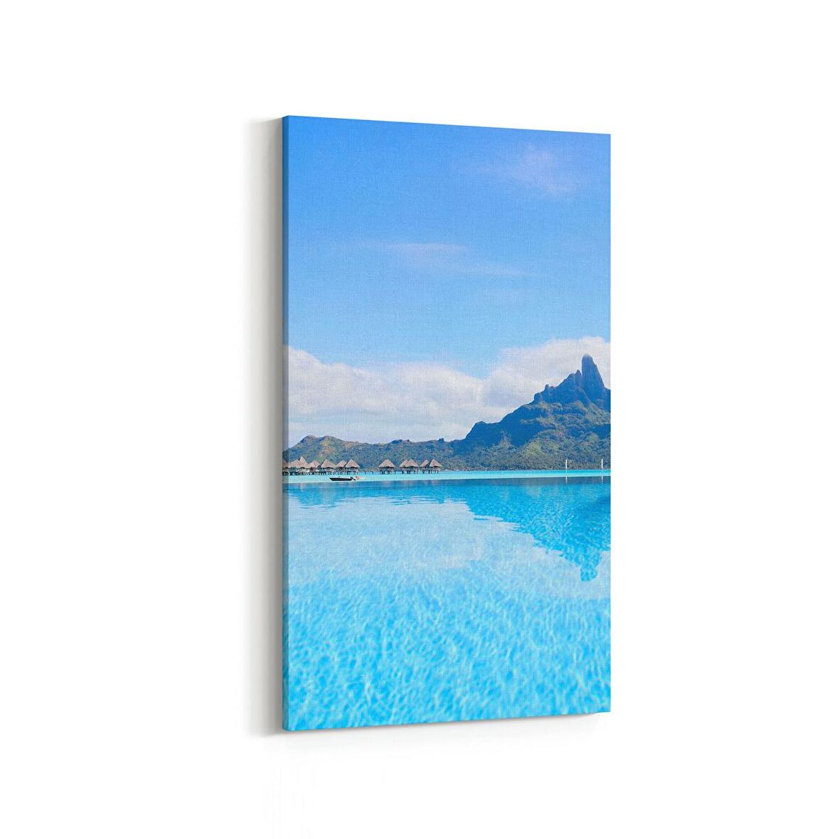 Olla 16365DD Kumsal / Sahil Görseli Dikey Dar Kanvas Tablo (Ölçü: 60X120)