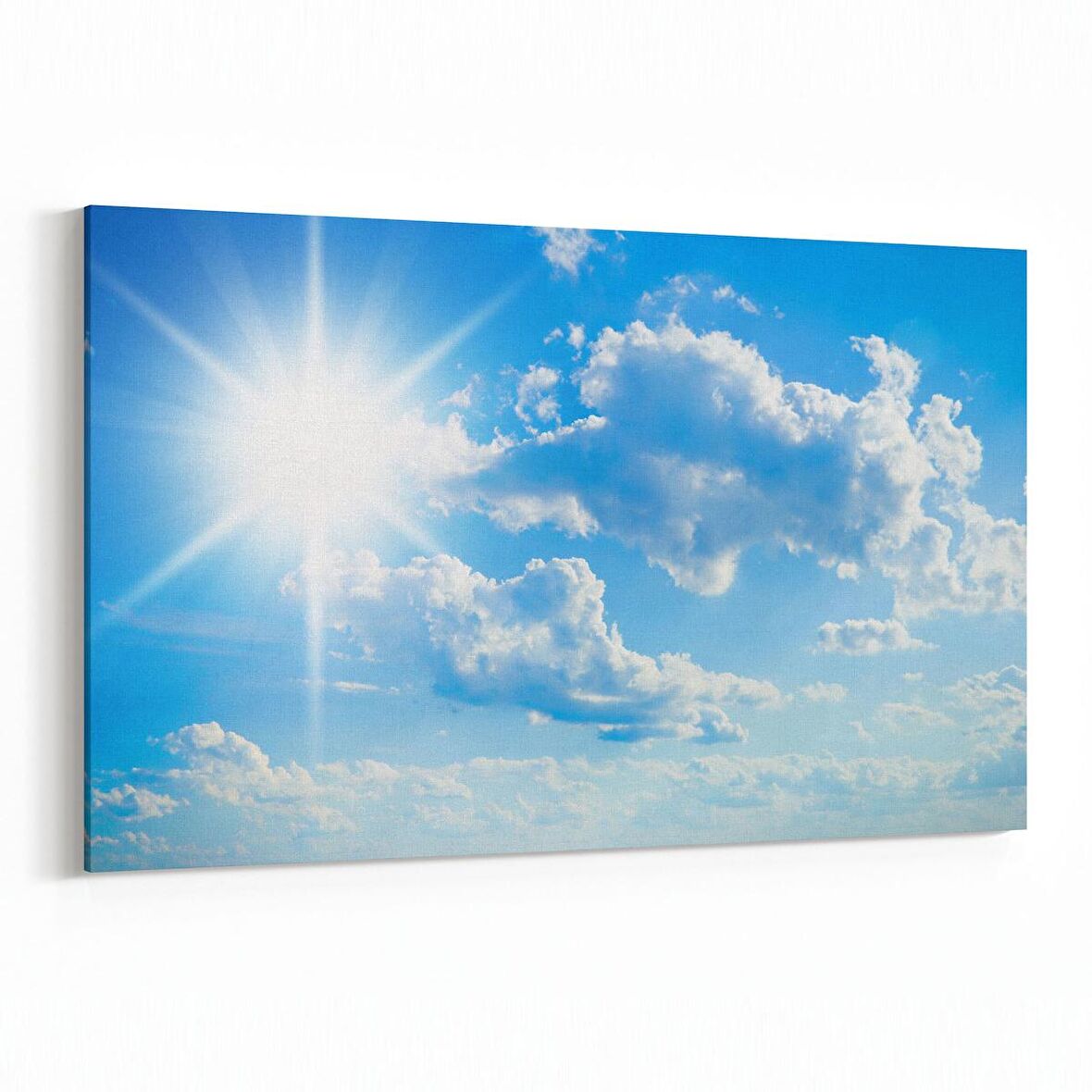 Olla 15437Y Gökyüzü Bulut Görseli  Yatay Kanvas Tablo (Ölçü: 90X60)