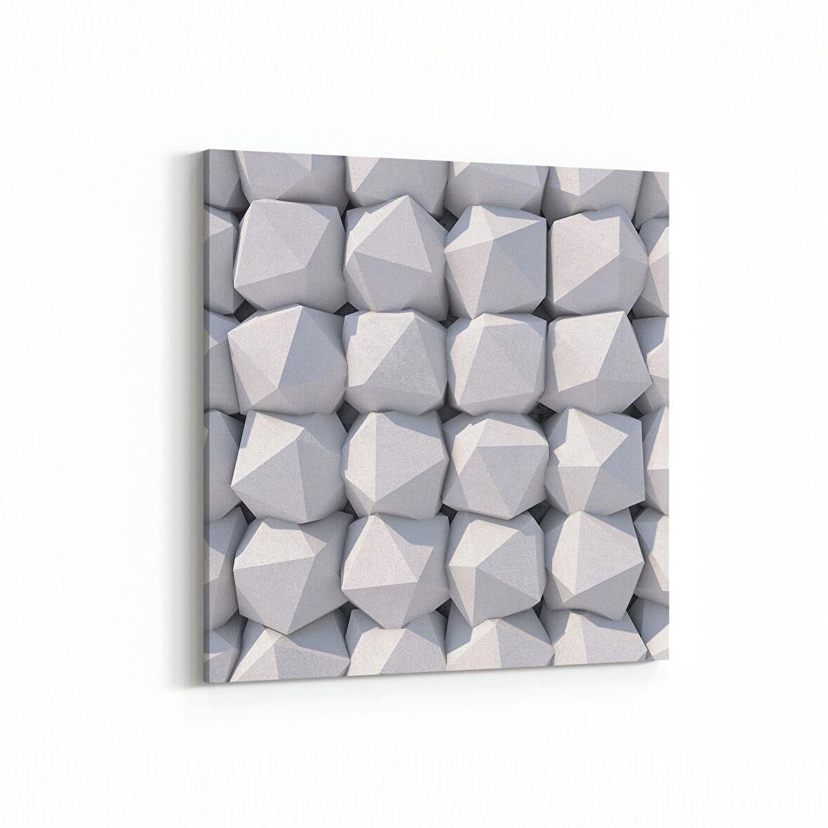 Olla 14937K Geometrik Desen Görseli Kare Kanvas Tablo (Ölçü: 25X25)