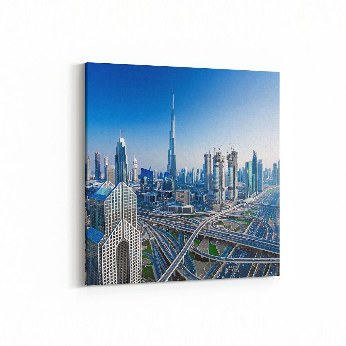 Olla 18772K Yapı Görseli Kare Kanvas Tablo (Ölçü: 25X25)