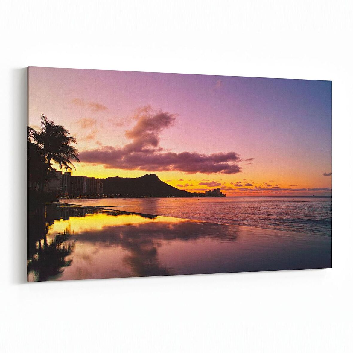 Olla 16087Y Günbatımı Görseli Yatay Kanvas Tablo (Ölçü: 30X20)