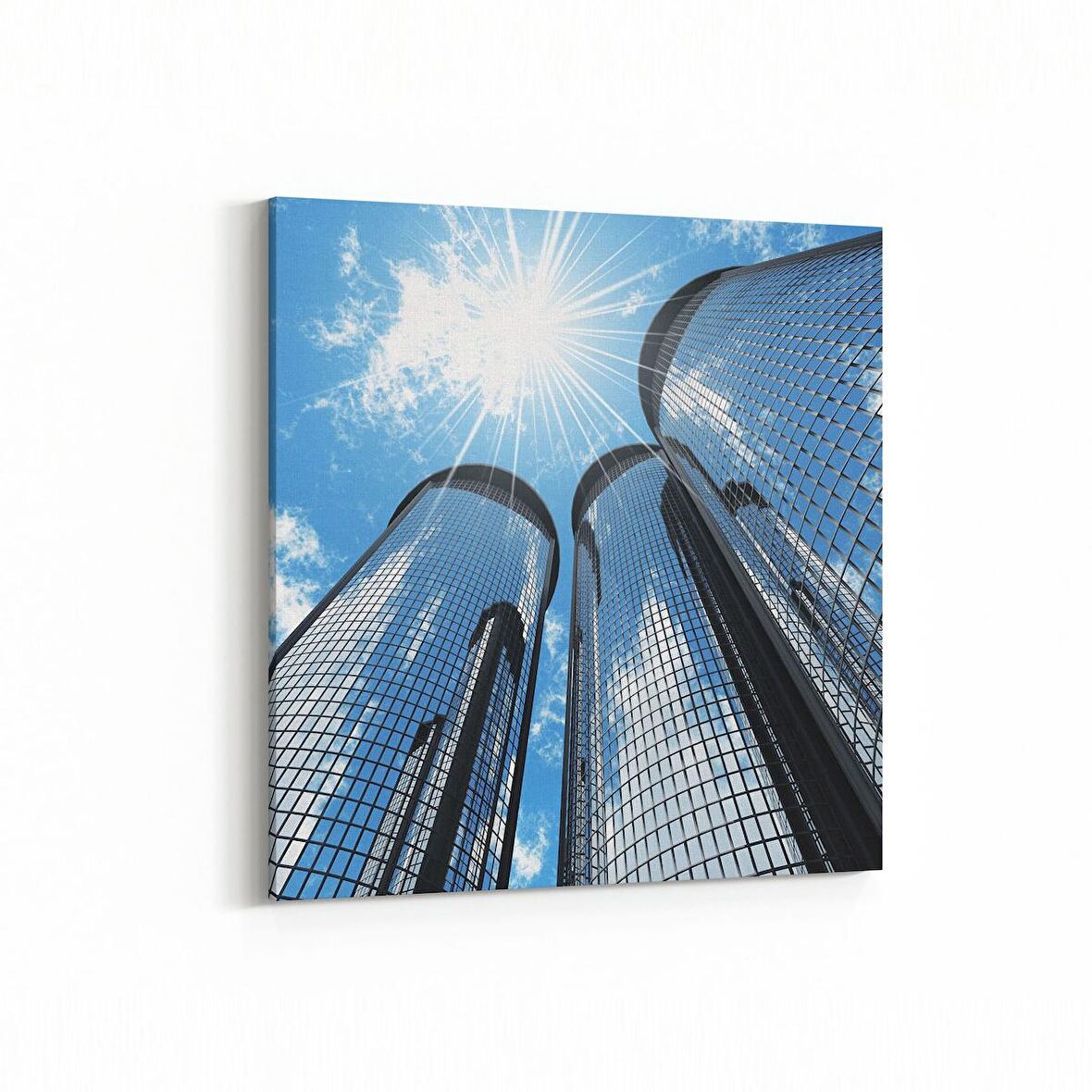 Olla 19004K Yapı Görseli Kare Kanvas Tablo (Ölçü: 25X25)